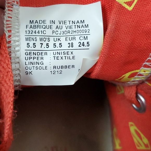 Converse collaborate TM&DC comics Superman shoes size 7.5 - Picture 15 of 15